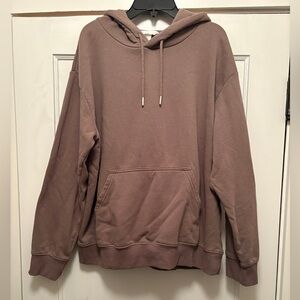 H&M mushroom taupe hoodie-M